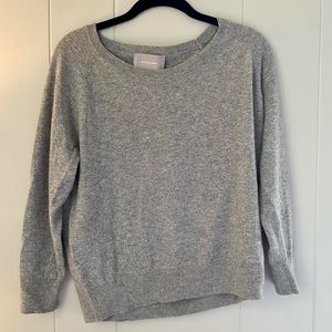 Everlane Cashmere 3/4 sleeve heather grey